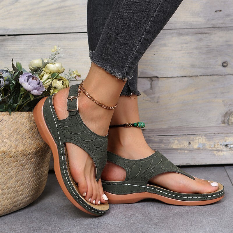 Clarks™ - De Beste Modieuze Leren Vrouwen Sandalen
