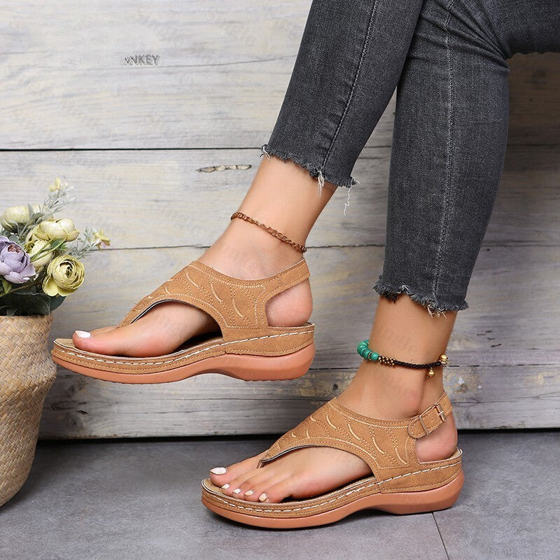 Clarks™ - De Beste Modieuze Leren Vrouwen Sandalen